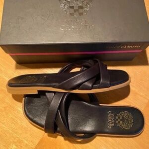 Brand New in Box, Vince Camuto "like butter" Leather Slide size 9